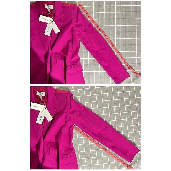 Derek Lam 10 Crosby Loa Fuchsia Pink Blazer Jacket - Picture 10 of 16
